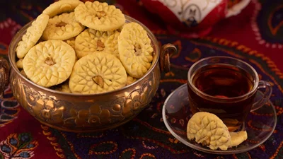 کلمپه گردویی زعفرانی